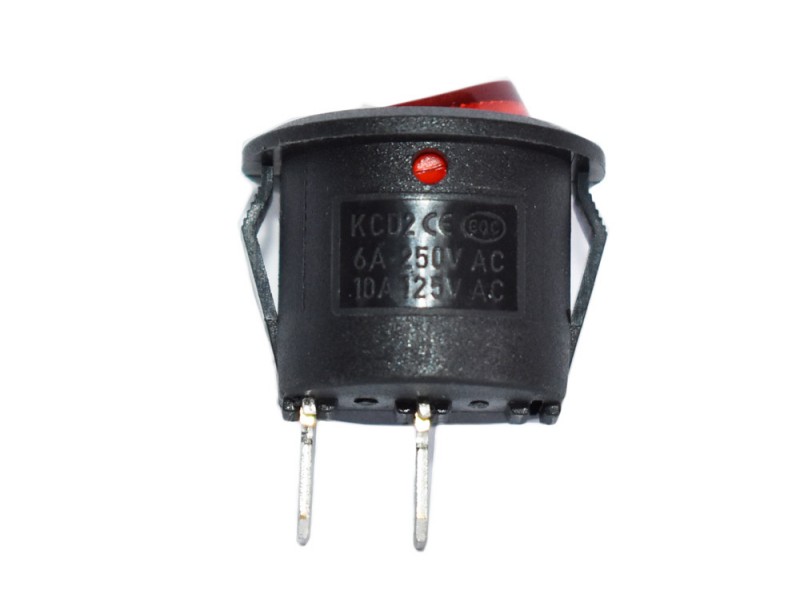 Διακόπτης για ενεργοποίηση φώτων 6a 250v 10a 125v με δύο υποδοχές