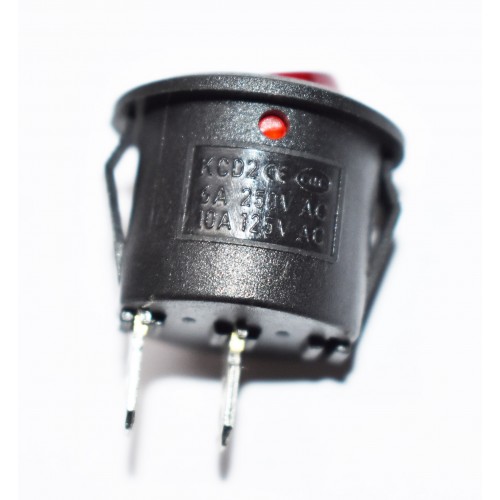 Διακόπτης για ενεργοποίηση φώτων 6a 250v 10a 125v με δύο υποδοχές
