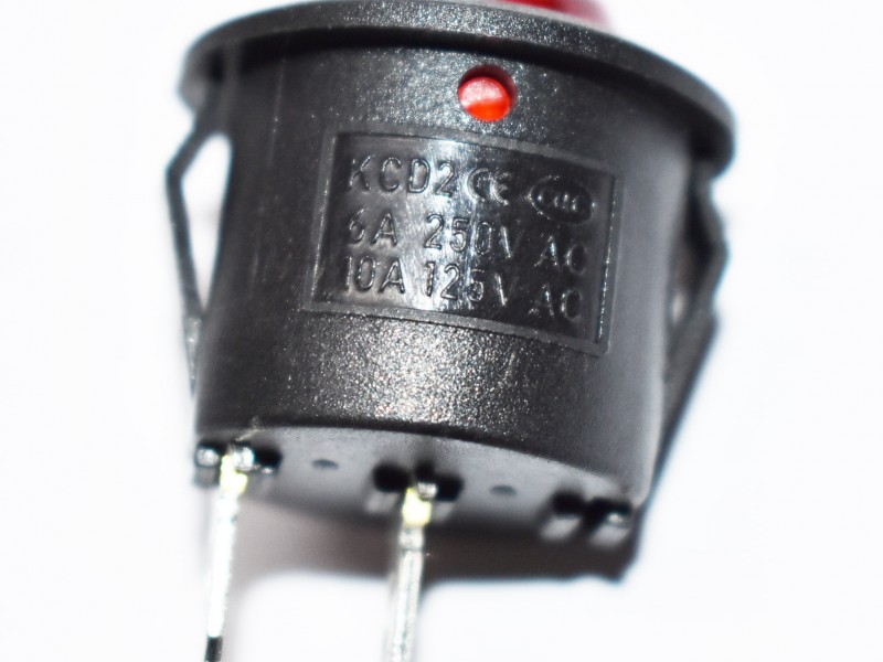 Διακόπτης για ενεργοποίηση φώτων 6a 250v 10a 125v με δύο υποδοχές