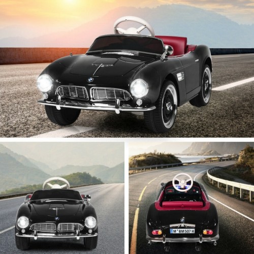 Ηλεκτροκίνητο Παιδικό Αυτοκίνητο Licensed BMW 507 Classic Vintage 12V Μαύρο 7083690