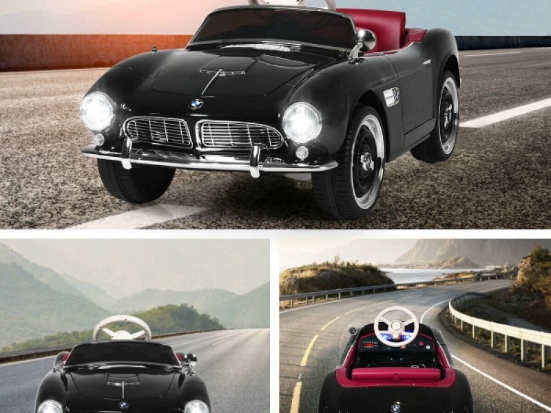 Ηλεκτροκίνητο Παιδικό Αυτοκίνητο Licensed BMW 507 Classic Vintage 12V Μαύρο 7083690