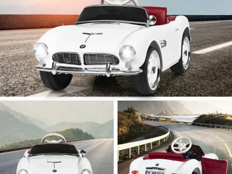 Ηλεκτροκίνητο Παιδικό Αυτοκίνητο Licensed BMW 507 Classic Vintage 12V Λευκό