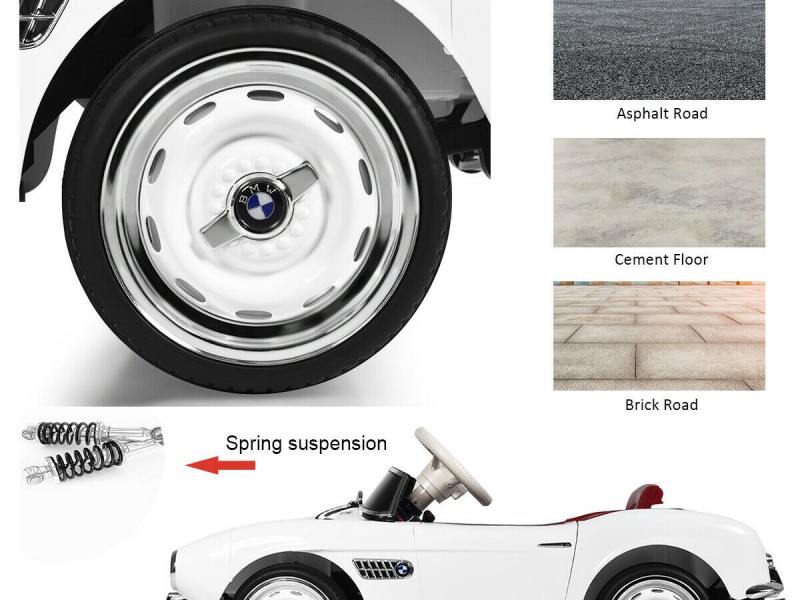 Ηλεκτροκίνητο Παιδικό Αυτοκίνητο Licensed BMW 507 Classic Vintage 12V Λευκό