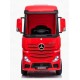 Ηλεκτροκίνητο Παιδικό Φορτηγό Mercedes Benz Actros Licensed 12V με Δερμάτινο Κάθισμα και Λάστιχα Τύπου Αυτοκινήτου σε Κόκκινο χρώμα