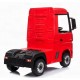 Ηλεκτροκίνητο Παιδικό Φορτηγό Mercedes Benz Actros Licensed 12V με Δερμάτινο Κάθισμα και Λάστιχα Τύπου Αυτοκινήτου σε Κόκκινο χρώμα