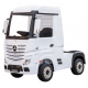 Ηλεκτροκίνητο Παιδικό Φορτηγό Mercedes Benz Actros Licensed 12V με Δερμάτινο Κάθισμα και Λάστιχα Τύπου Αυτοκινήτου Λευκό