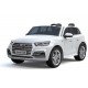 Ηλεκτροκίνητο Παιδικό Αυτοκίνητο AUDI Q5 διθέσιο License με δερμάτινο κάθισμα και ελαστικά 24V R/C Λευκό Two seats