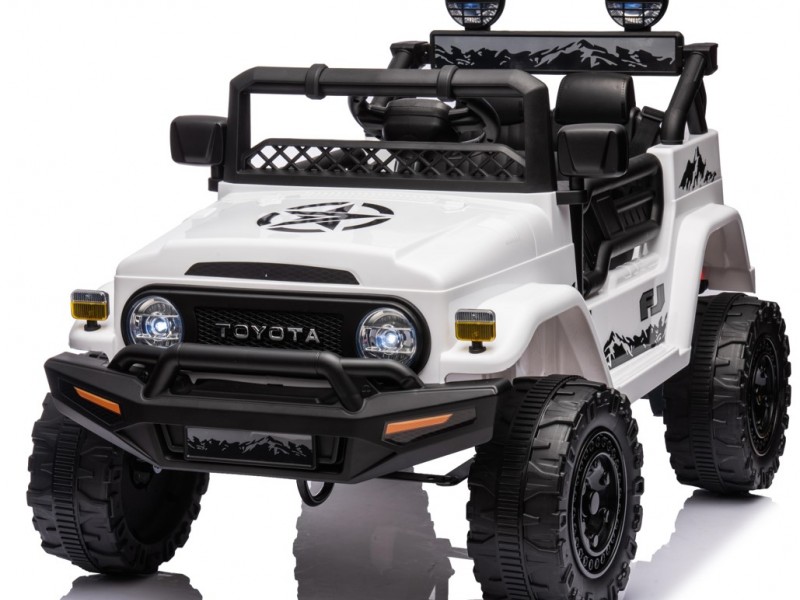 Ηλεκτροκίνητο Παιδικό Αυτοκίνητο Licensed Toyota FJ Cruiser 12v σε Λευκό