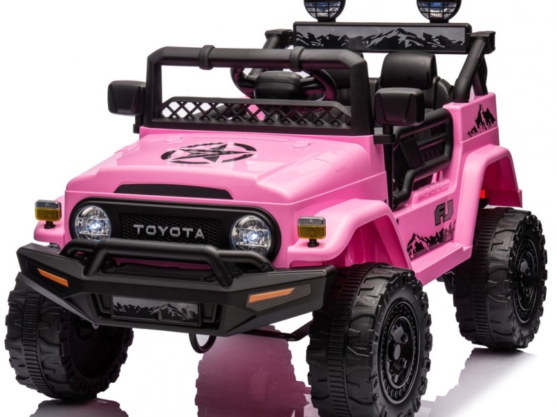 Ηλεκτροκίνητο Παιδικό Αυτοκίνητο Licensed Toyota FJ Cruiser 12v σε Ροζ