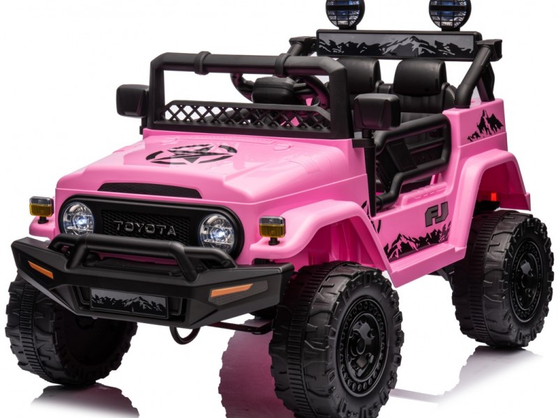 Ηλεκτροκίνητο Παιδικό Αυτοκίνητο Licensed Toyota FJ Cruiser 12v σε Ροζ