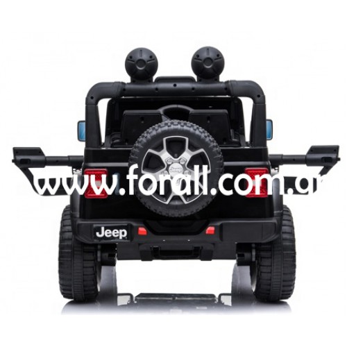 Ηλεκτροκίνητο Παιδικό Αυτοκίνητο Licensed Wrangler Rubicon Διθέσιο 12v Μαύρο