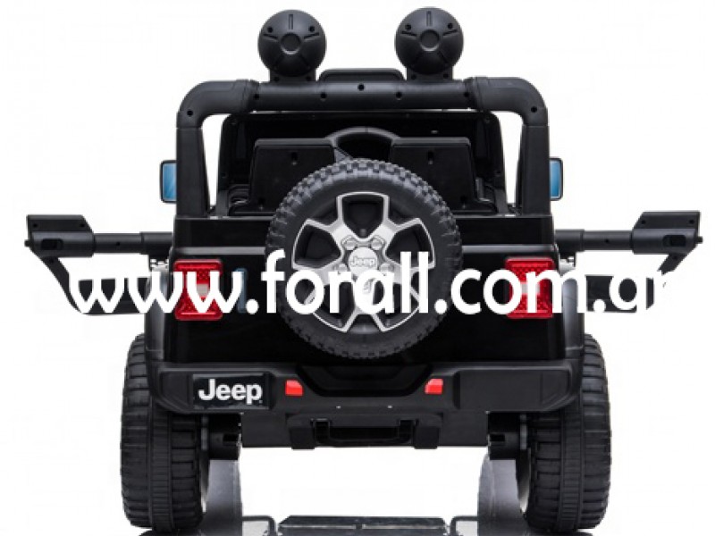 Ηλεκτροκίνητο Παιδικό Αυτοκίνητο Licensed Wrangler Rubicon Διθέσιο 12v Μαύρο