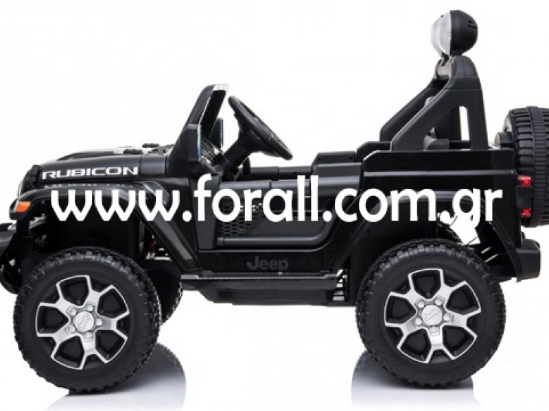Ηλεκτροκίνητο Παιδικό Αυτοκίνητο Licensed Wrangler Rubicon Διθέσιο 12v Μαύρο