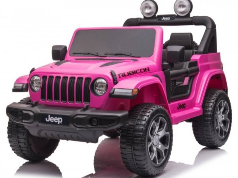 Ηλεκτροκίνητο Παιδικό Αυτοκίνητο Licensed Wrangler Rubicon Διθέσιο 12v ροζ