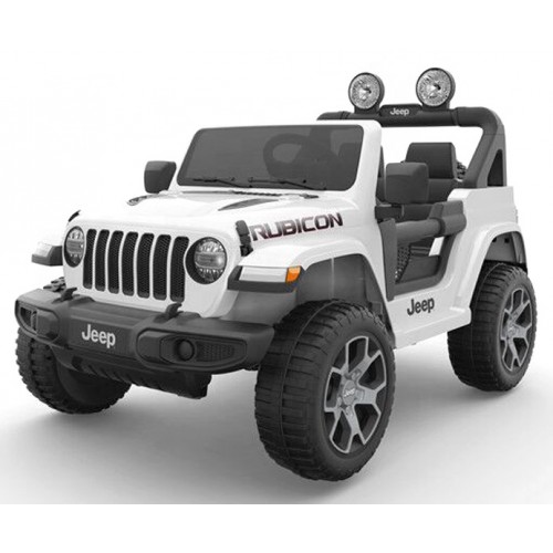 Ηλεκτροκίνητο Παιδικό Αυτοκίνητο Licensed Wrangler Rubicon Διθέσιο 12v Λευκό