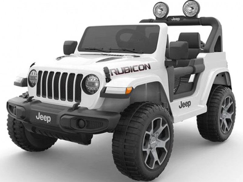 Ηλεκτροκίνητο Παιδικό Αυτοκίνητο Licensed Wrangler Rubicon Διθέσιο 12v Λευκό