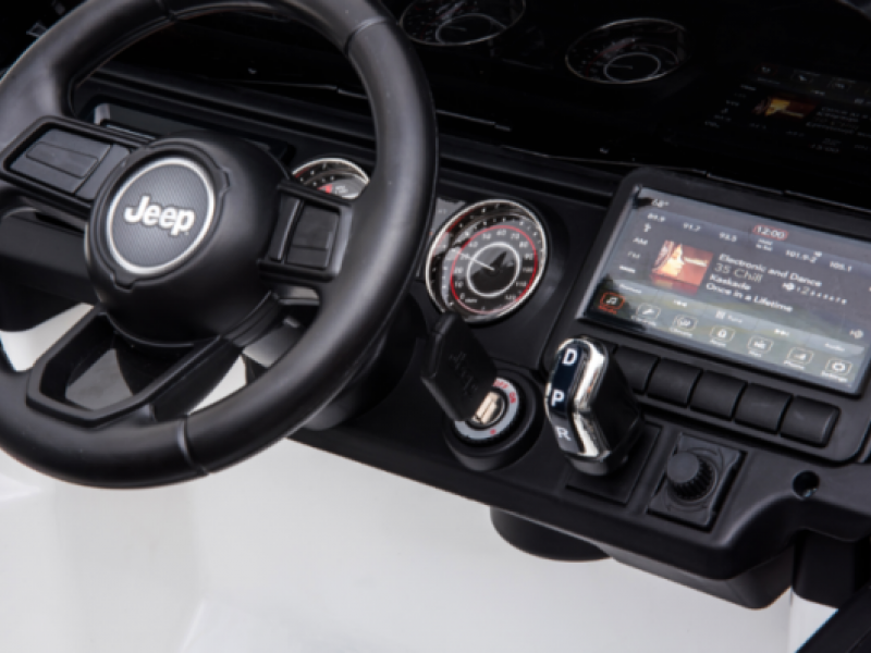 Ηλεκτροκίνητο Παιδικό Αυτοκίνητο Licensed Wrangler Rubicon Διθέσιο 12v Λευκό