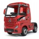 Ηλεκτροκίνητο Παιδικό Φορτηγό Mercedes Benz Actros Licensed 12V με Δερμάτινο Κάθισμα και Λάστιχα Τύπου Αυτοκινήτου Κόκκινο
