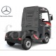Ηλεκτροκίνητο Παιδικό Φορτηγό Mercedes Benz Actros Licensed 12V με Δερμάτινο Κάθισμα και Λάστιχα Τύπου Αυτοκινήτου μαύρο