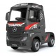 Ηλεκτροκίνητο Παιδικό Φορτηγό Mercedes Benz Actros Licensed 12V με Δερμάτινο Κάθισμα και Λάστιχα Τύπου Αυτοκινήτου μαύρο
