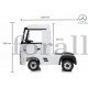 Ηλεκτροκίνητο Παιδικό Φορτηγό Mercedes Benz Actros Licensed 12V με Δερμάτινο Κάθισμα και Λάστιχα Τύπου Αυτοκινήτου Λευκό