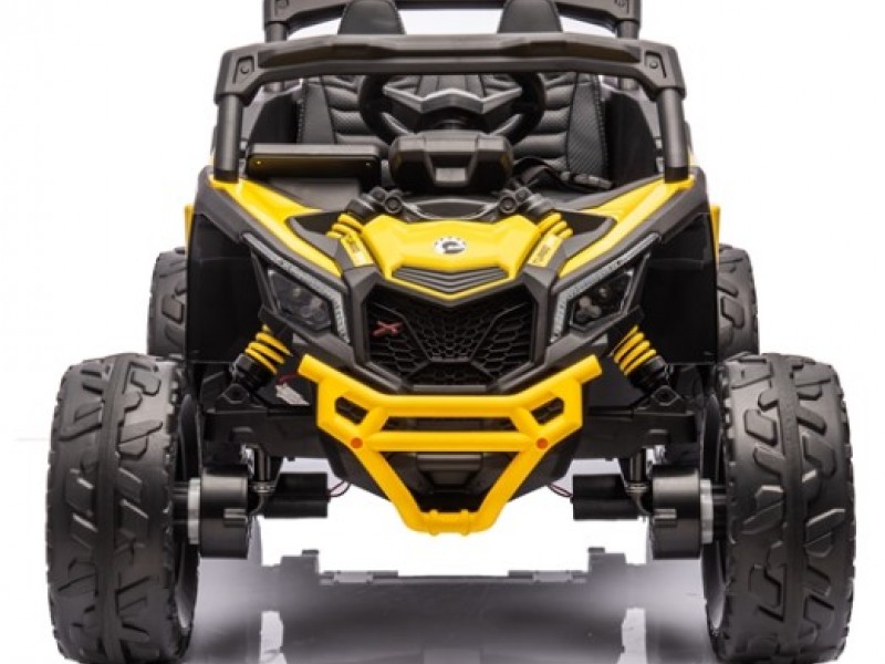 Ηλεκτροκίνητο παιδικό αυτοκίνητο Licensed Can AM Maverick UTV 12V σε κίτρινο