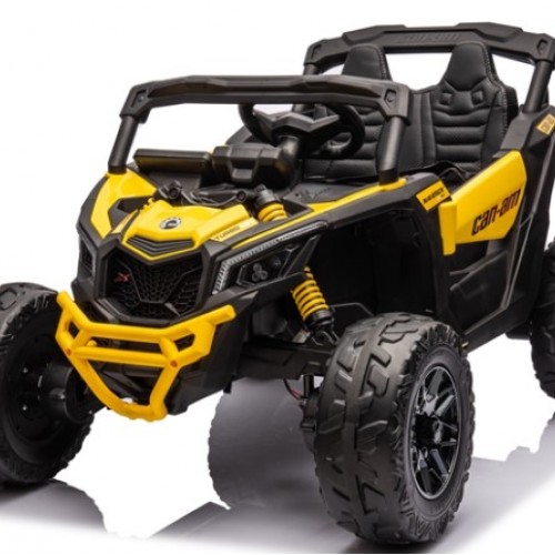 Ηλεκτροκίνητο παιδικό αυτοκίνητο Licensed Can AM Maverick UTV 12V σε κίτρινο