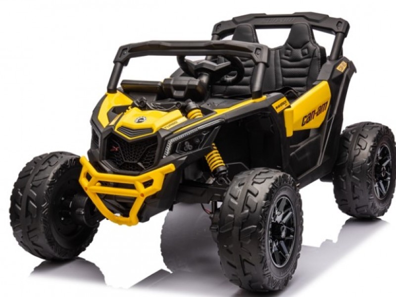 Ηλεκτροκίνητο παιδικό αυτοκίνητο Licensed Can AM Maverick UTV 12V σε κίτρινο