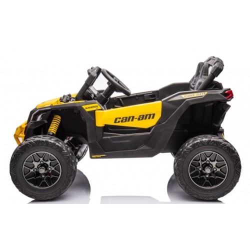 Ηλεκτροκίνητο παιδικό αυτοκίνητο Licensed Can AM Maverick UTV 12V σε κίτρινο