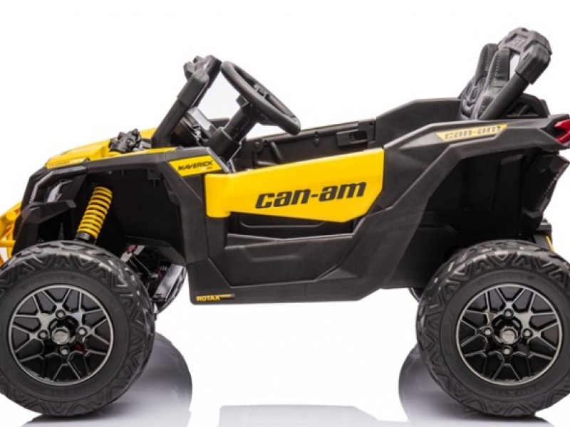 Ηλεκτροκίνητο παιδικό αυτοκίνητο Licensed Can AM Maverick UTV 12V σε κίτρινο