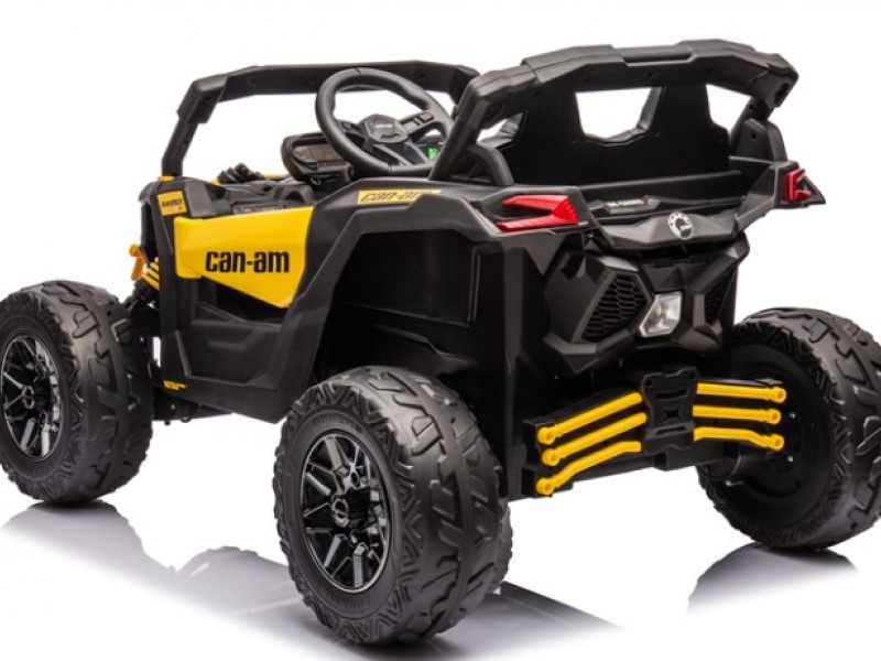 Ηλεκτροκίνητο παιδικό αυτοκίνητο Licensed Can AM Maverick UTV 12V σε κίτρινο