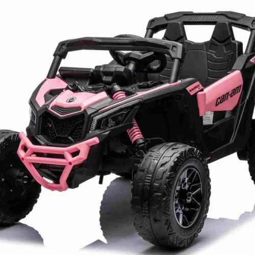 Ηλεκτροκίνητο παιδικό αυτοκίνητο Licensed Can AM Maverick UTV 12V σε ροζ