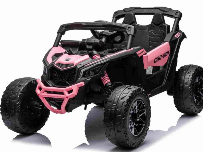 Ηλεκτροκίνητο παιδικό αυτοκίνητο Licensed Can AM Maverick UTV 12V σε ροζ