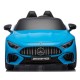 Ηλεκτροκίνητο Παιδικό αυτοκίνητο Licensed Mercedes AMG SL63 12V με δερμάτινα καθίσματα και ελαστικά τύπου αυτοκινήτου σε μπλε