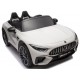 Ηλεκτροκίνητο Παιδικό αυτοκίνητο Licensed Mercedes AMG SL63 12V με δερμάτινα καθίσματα και ελαστικά τύπου αυτοκινήτου σε Λευκό