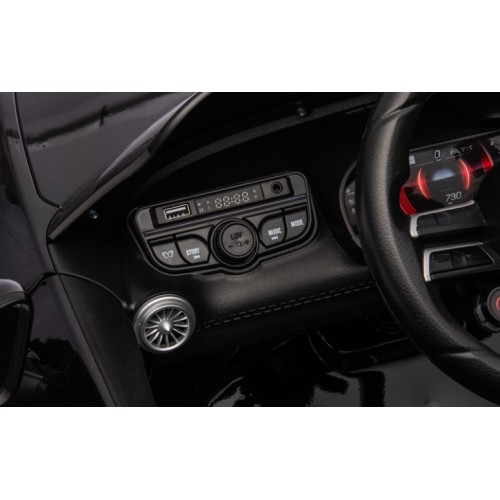 Ηλεκτροκίνητο Παιδικό αυτοκίνητο Licensed Mercedes AMG SL63 12V με δερμάτινα καθίσματα και ελαστικά τύπου αυτοκινήτου σε Μαύρο