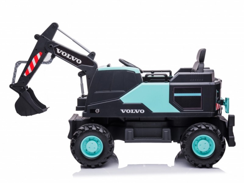 Ηλεκτρικός Παιδικός εκσκαφέας Licensed Volvo 12V με ηλεκτρικό μπράτσο σε γαλάζιο χρώμα