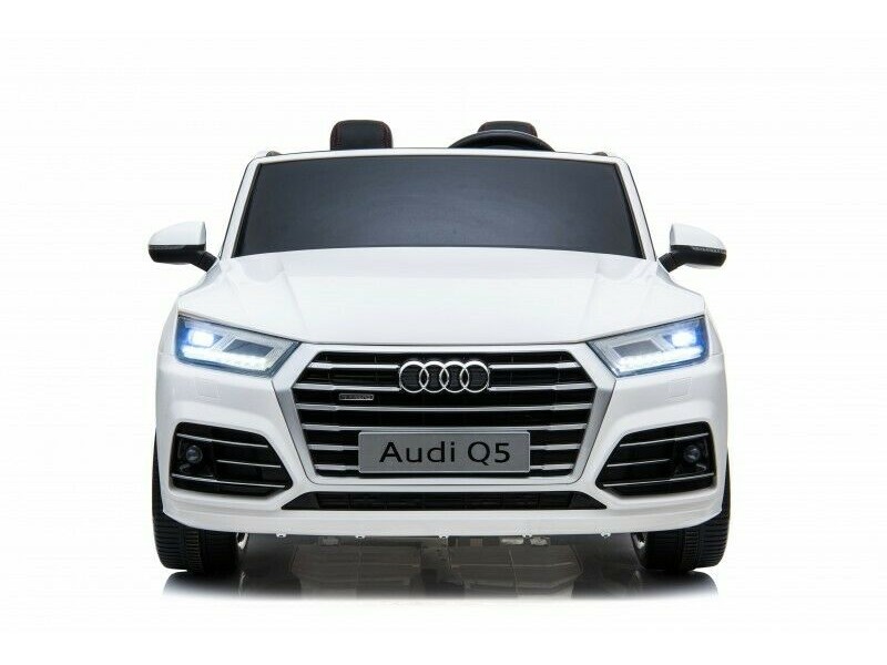 Ηλεκτροκίνητο Παιδικό Αυτοκίνητο AUDI Q5 διθέσιο License με δερμάτινο κάθισμα και ελαστικά 24V R/C Λευκό Two seats