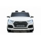 Ηλεκτροκίνητο Παιδικό Αυτοκίνητο AUDI Q5 διθέσιο License με δερμάτινο κάθισμα και ελαστικά 24V R/C Λευκό Two seats
