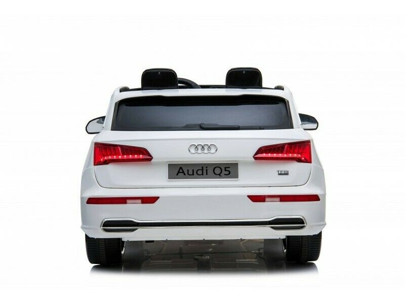 Ηλεκτροκίνητο Παιδικό Αυτοκίνητο AUDI Q5 διθέσιο License με δερμάτινο κάθισμα και ελαστικά 24V R/C Λευκό Two seats