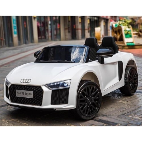 Ηλεκτροκίνητο Παιδικό Αυτοκίνητο Licensed Audi R8 Spyder 12V Λευκό