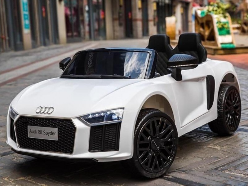 Ηλεκτροκίνητο Παιδικό Αυτοκίνητο Licensed Audi R8 Spyder 12V Λευκό