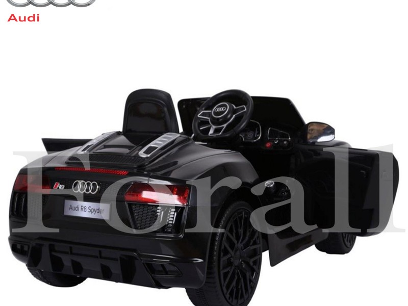 Ηλεκτροκίνητο Παιδικό Αυτοκίνητο Licensed Audi R8 Spyder 12V Μαύρο
