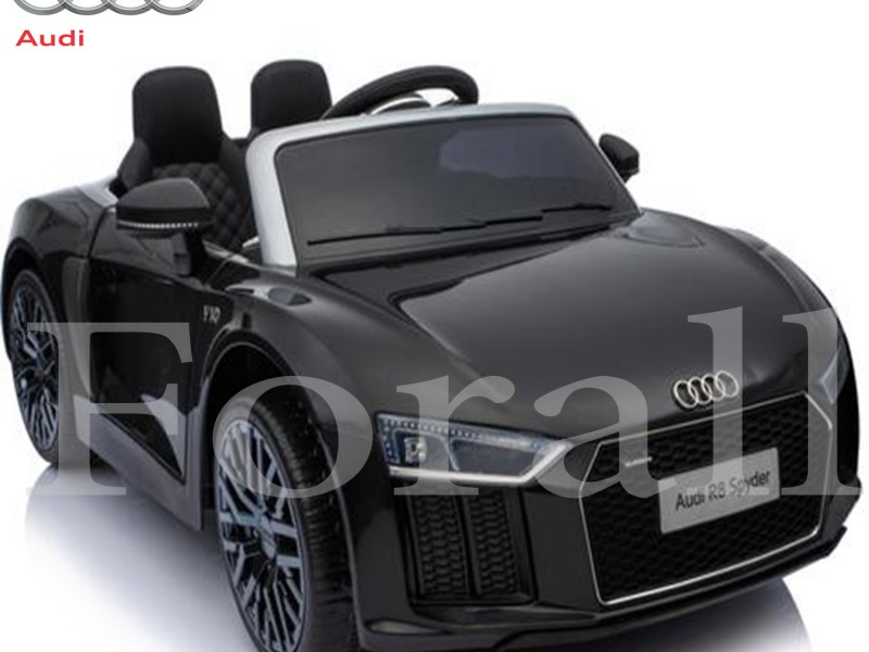Ηλεκτροκίνητο Παιδικό Αυτοκίνητο Licensed Audi R8 Spyder 12V Μαύρο