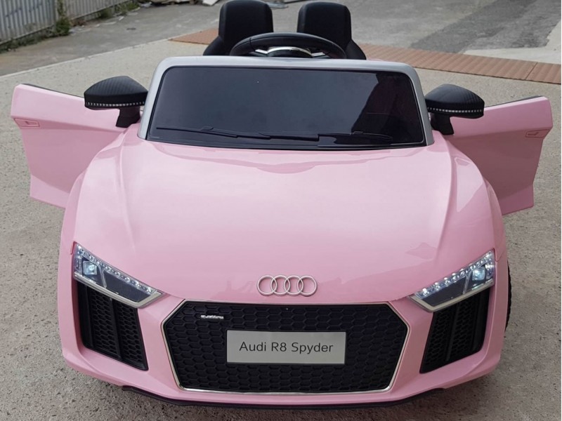 Ηλεκτροκίνητο Παιδικό Αυτοκίνητο Licensed Audi R8 Spyder 12V Ροζ