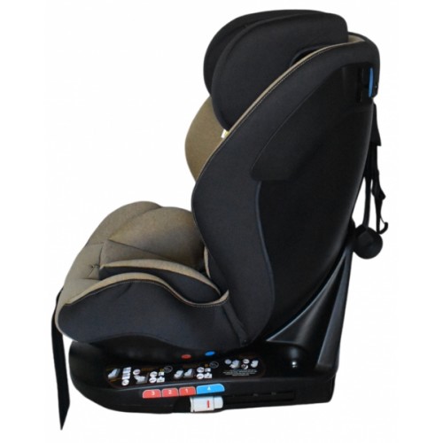 Καθισματάκι αυτοκινήτου Baby για βάρος 0 έως 36kg περιστρεφόμενο 360 μοίρες με isofix σε μπεζ