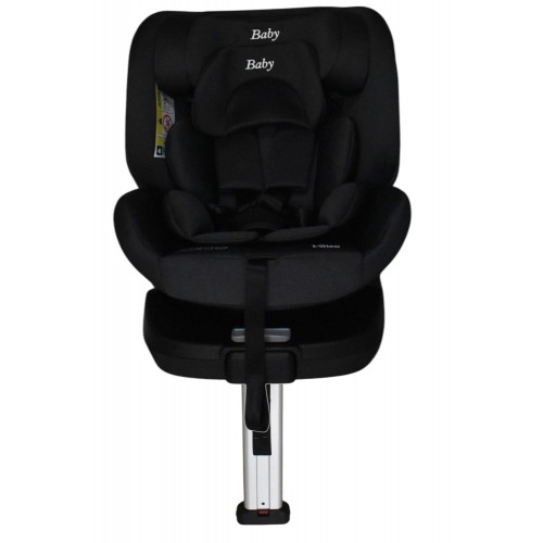 Καθισματάκι αυτοκινήτου Baby Plus ONE isofix για βάρος 0 έως 36kg περιστρεφόμενο 360 μοίρες σε μαύρο