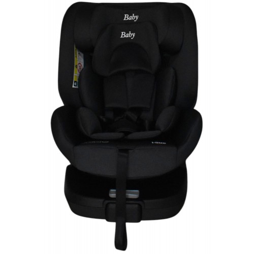 Καθισματάκι αυτοκινήτου Baby Plus ONE isofix για βάρος 0 έως 36kg περιστρεφόμενο 360 μοίρες σε μαύρο
