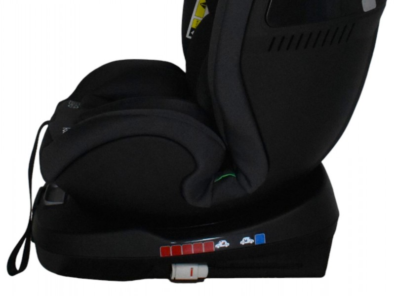Καθισματάκι αυτοκινήτου Baby Plus ONE isofix για βάρος 0 έως 36kg περιστρεφόμενο 360 μοίρες σε μαύρο
