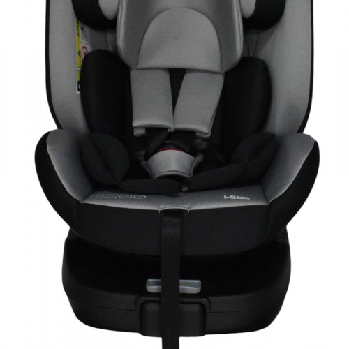 Καθισματάκι αυτοκινήτου Baby Plus ONE isofix για βάρος 0 έως 36kg περιστρεφόμενο 360 μοίρες σε μαύρο με γκρι